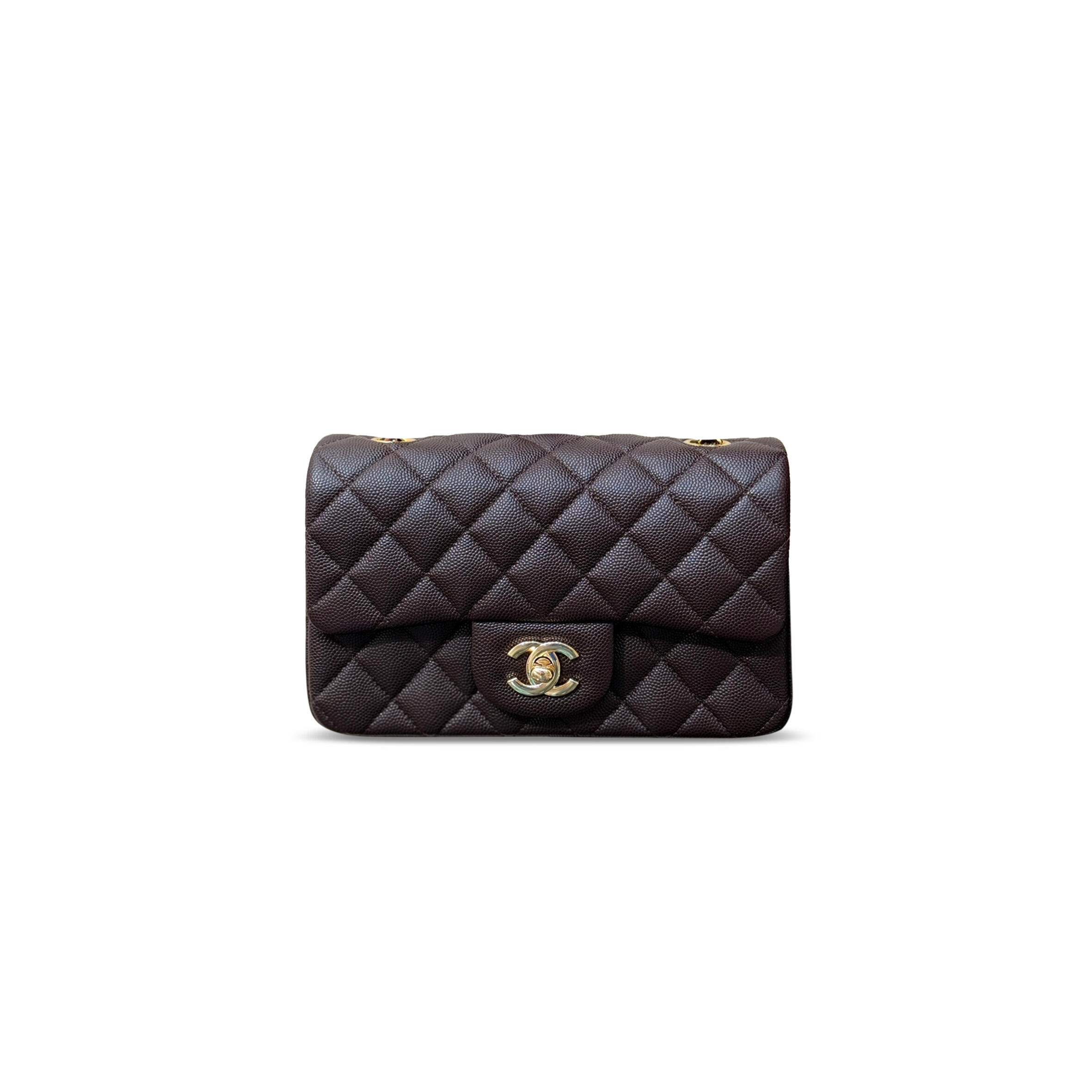 CHANEL MASTER CAVIAR MINI CLASSIC FLAP AS1116 (20*13*6cm)